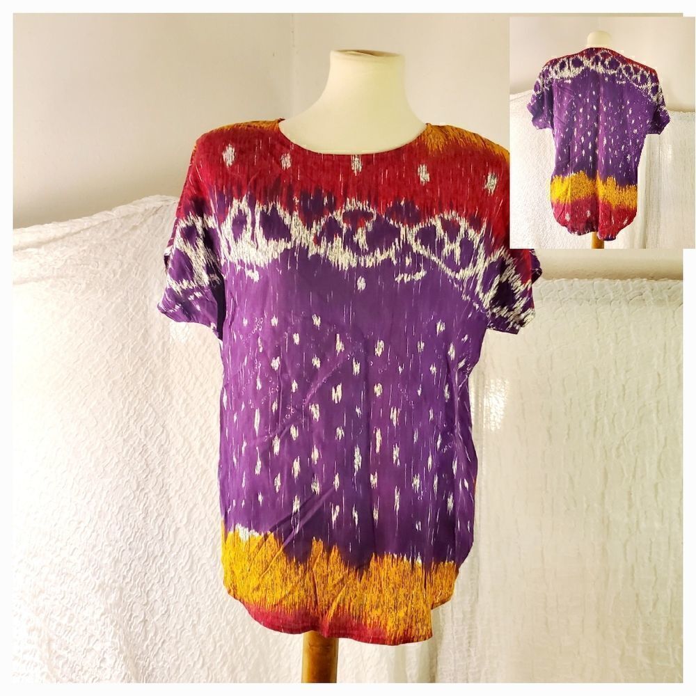 Authentics VTG Boho Top  Size Medium